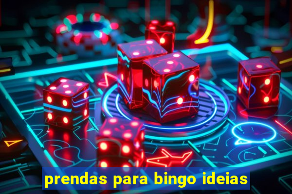 prendas para bingo ideias